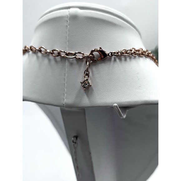 Copper Blue Beach Seashell Starfish Dangle Charms Bib Necklace - Picture 10 of 14